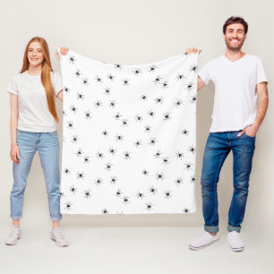 Allover Spiders Halloween Fleece Blanket