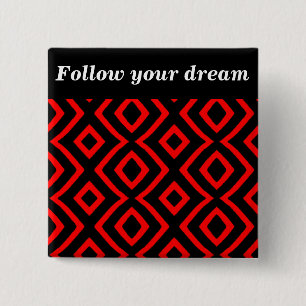 Allow-Red_ 15 Cm Square Badge