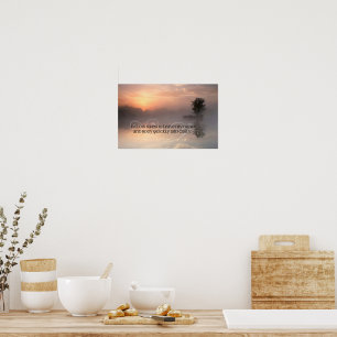 "Allow stress to leave" Motivation Affirmation Poster