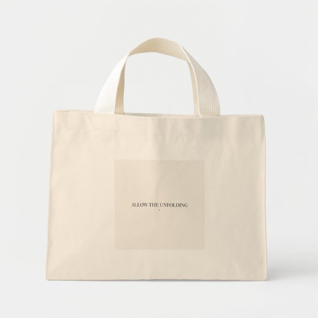 Allow the Unfolding Minimalist Tote Bag minimalist (Front)