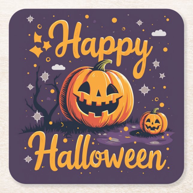 alloween Coasters – Bewitching Fun for Every Sip! (Front)