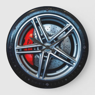 Alloy Wheel 1 Wall Clocks Options