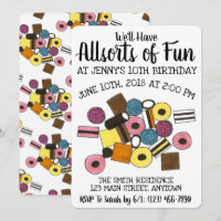 Allsorts of Fun Liquorice All Sorts Birthday Party
