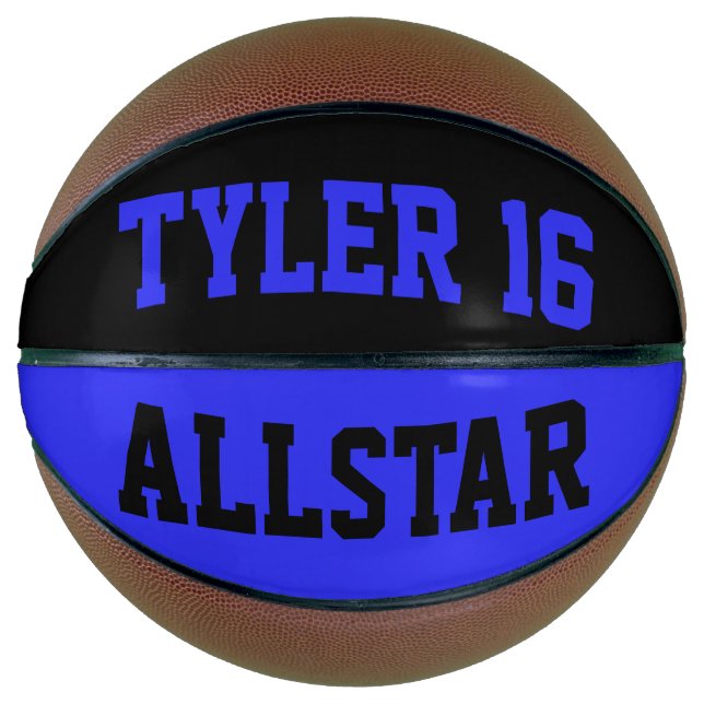 Allstar Blue and Black Basketball (Front)