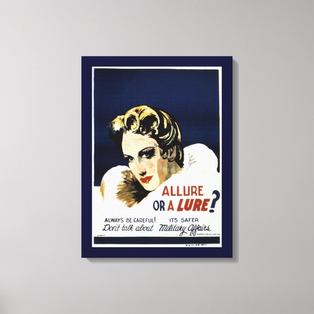 Allure or a Lure? Canvas Print (Front)