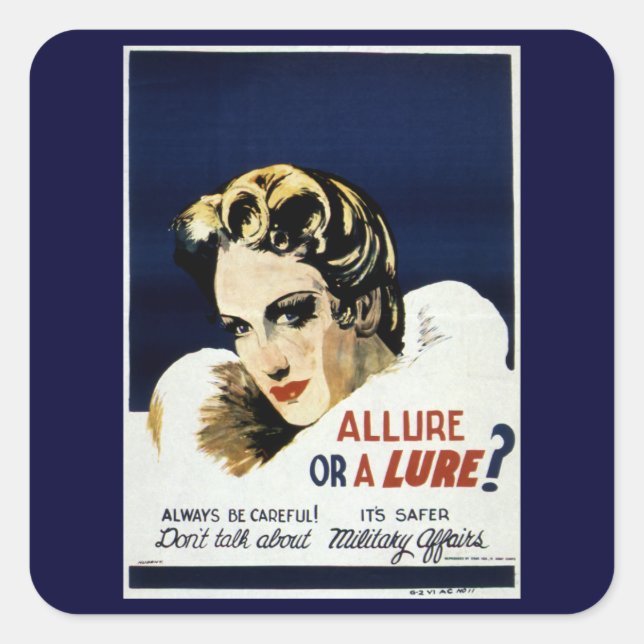 Allure or a Lure? Square Sticker (Front)