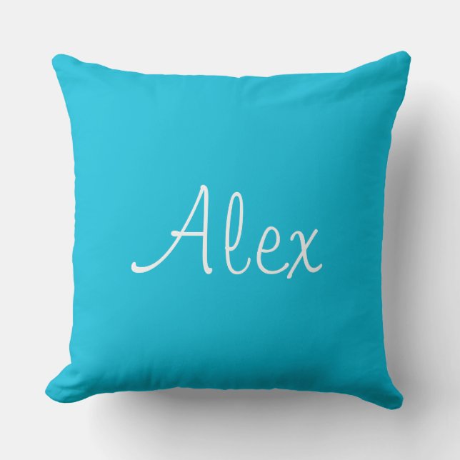 Alluring Aqua Cushion (Front)
