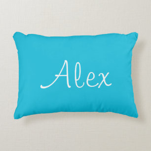Alluring Aqua Decorative Cushion