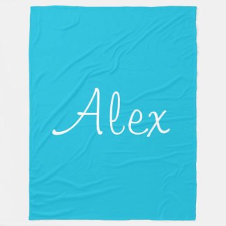 Alluring Aqua Fleece Blanket