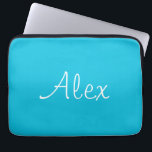 Alluring Aqua Laptop Sleeve<br><div class="desc">This stylish aqua-coloured deck of cards is perfect for your gamenights. It will add beauty to your card games.  It is also customisable to make it truly your own.</div>