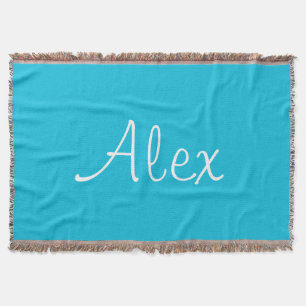Alluring Aqua Throw Blanket