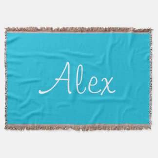 Alluring Aqua Throw Blanket