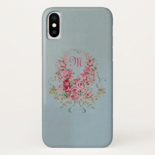Alluring Flowers MONOGRAM (Brand Options) - iPhone X Case