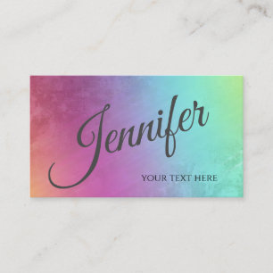 Alluring modern attractive minimalist holographic business card