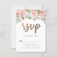 Alluring Rose Vintage Dusty Pink Floral Watercolor