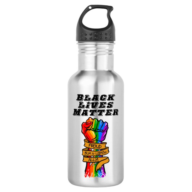 ALLY 100% to the ACLU 710 Ml Water Bottle (Front)