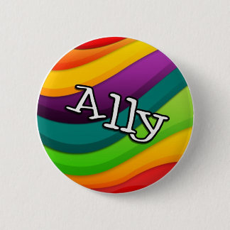 "Ally" button, for any and all friends 6 Cm Round Badge