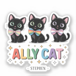 Ally Cat – Black Cat LGBTQ Pride