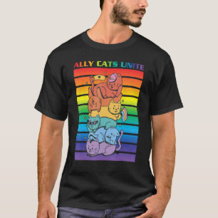 Ally Cat Pride Ally Cats Unite Ally Cat T-Shirt