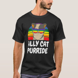 Ally Cat Purride  Cat Gay Pride T-Shirt