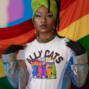 Ally Cats LGBT Equality Support T-Shirt