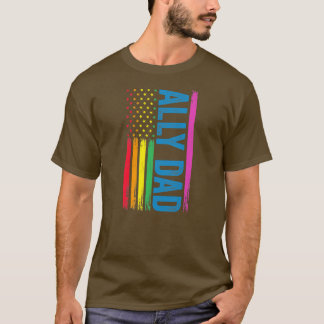 Ally Dad Ally LGBTQ T-Shirt