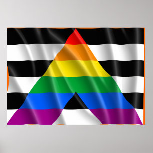 ALLY FLAG FLYING -.png Poster