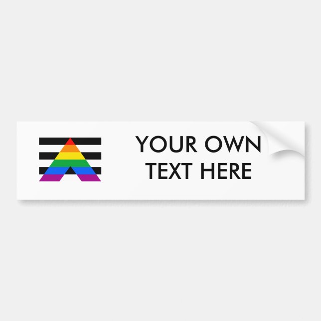 ALLY FLAG ORIGINAL -.png Bumper Sticker (Front)