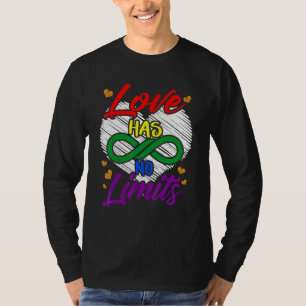 Ally Gay Pride Love Has No Limits Saying Infinity T-Shirt