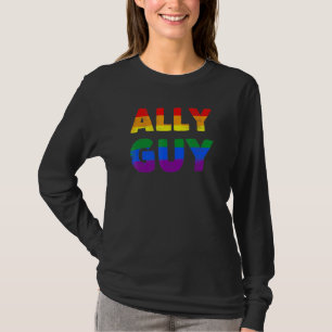 Ally Guy Lgbt Pride Lgbtq Transgender Trans T-Shirt