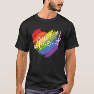 Ally Heart Gay Pride LQBTQ Rainbow T-Shirt
