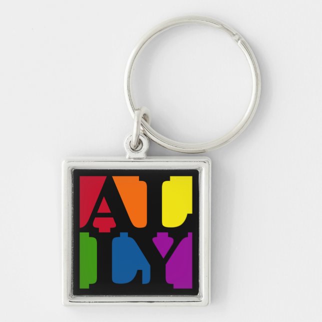 Ally Pop Black Keychain (Front)