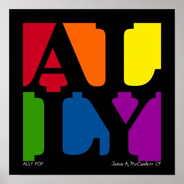 ALLY Pop Poster (Black) (Front)