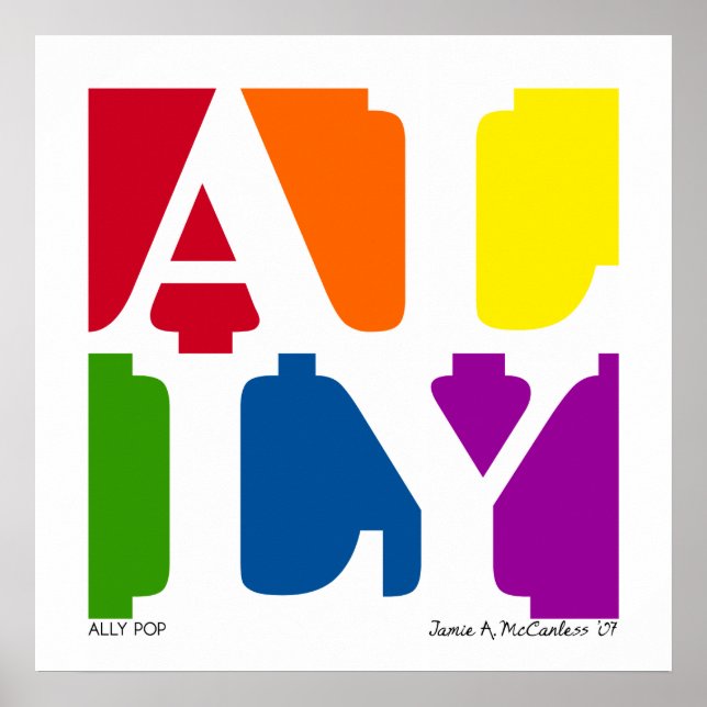 ALLY Pop Poster (White) (Front)