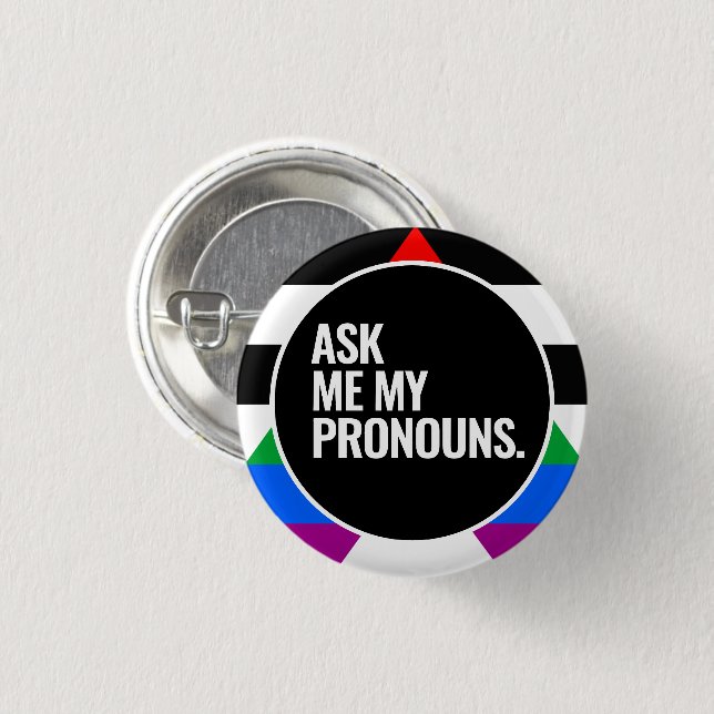 Ally Pride 3 Cm Round Badge (Front & Back)