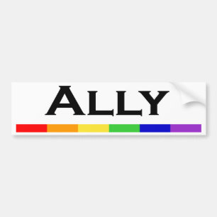 Ally Pride Bumper Sticlker Sticker
