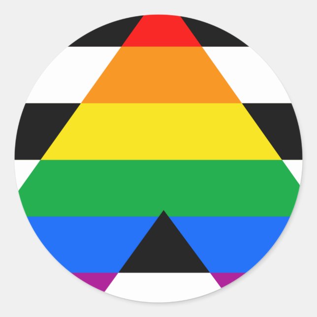 Ally Pride Flag Classic Round Sticker (Front)
