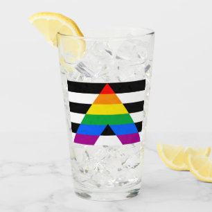 Ally Pride Flag Glass