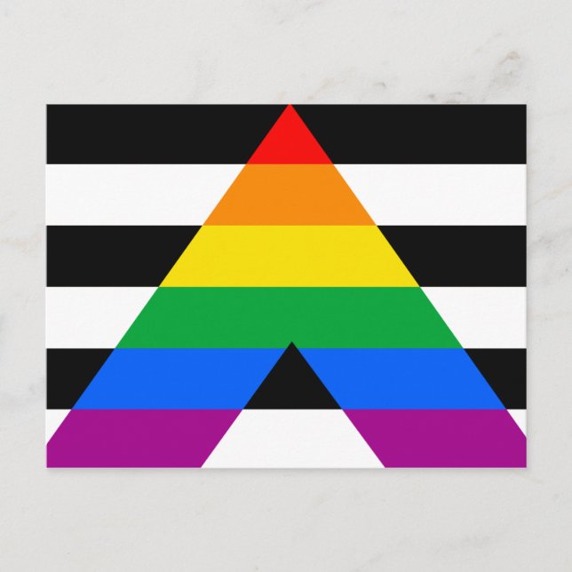 Ally Pride Flag Postcard (Front)