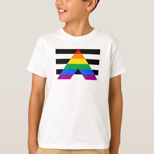 Ally Pride Flag T-Shirt (Front)