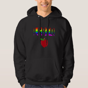 Ally Pride LGBTQ Equality Rainbow Lesbian Gay Tran Hoodie