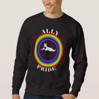 Ally Pride LGBTQ Equality Rainbow Lesbian Gay Tran Sweatshirt