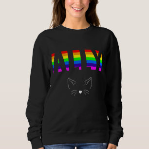 Ally Pride LGBTQ Equality Rainbow Lesbian Gay Tran Sweatshirt