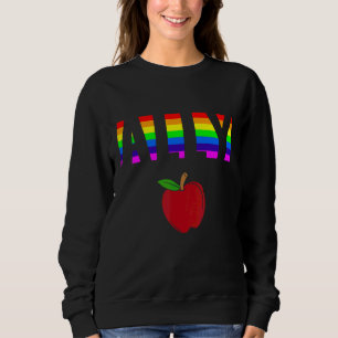 Ally Pride LGBTQ Equality Rainbow Lesbian Gay Tran Sweatshirt