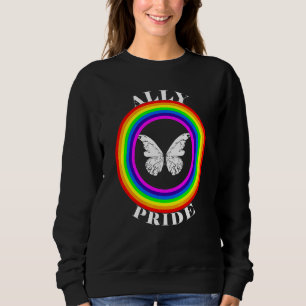Ally Pride LGBTQ Equality Rainbow Lesbian Gay Tran Sweatshirt