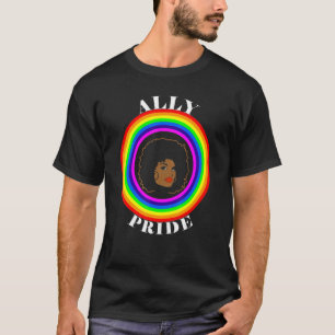 Ally Pride LGBTQ Equality Rainbow Lesbian Gay Tran T-Shirt