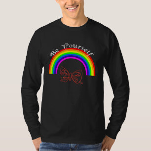 Ally Pride LGBTQ Equality Rainbow Lesbian Gay Tran T-Shirt