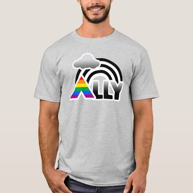 Ally Pride Rainbow T-Shirt (Front)