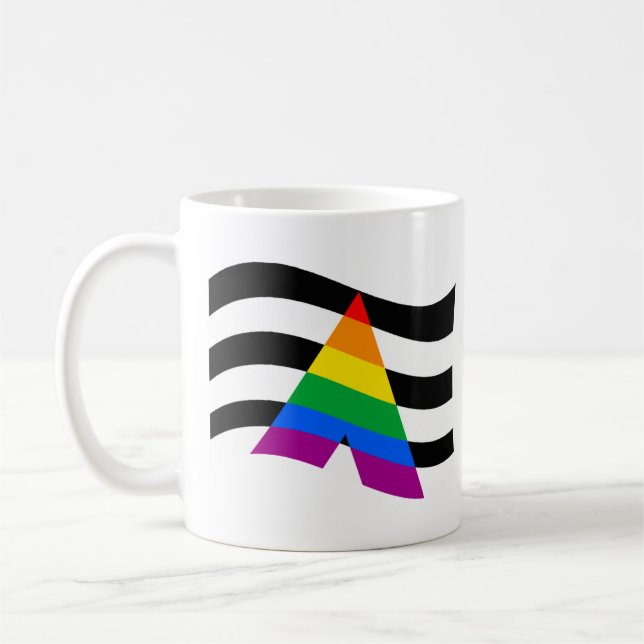 Ally Pride T-Shirt Coffee Mug (Left)