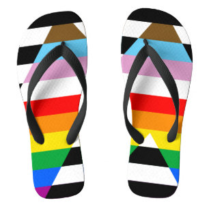 Ally Progress Pride Flag Jandals